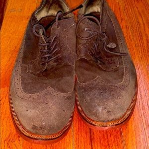 Suede Polo Wingtip Shoe Men’s 14